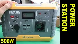 STAZIONE ELETTRICA PORTATILE SOLARE + ACCUMULO 500W | FJD PowerSec MP500 - POWER STATION