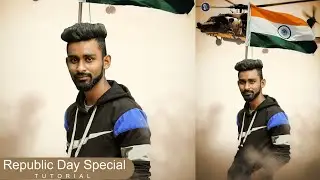 26 January Happy Republic Day Special Photo Editing In Photoshop