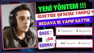 SIFIRDAN HESABA 4 DAKİKADA 450 TAKİPÇİ - TikTok Takipçi Hilesi