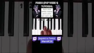 Fresh  (Friday Night Funkin) - Easy piano TUTORIAL 