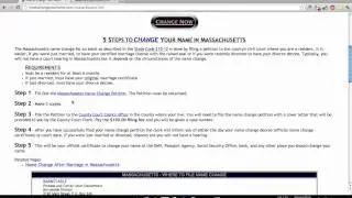 How to Change Your Name in Massachusetts
