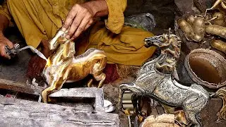 Brass Horse Making | Brass Decoration Item Making | Brass Casting with Amazing Skills
