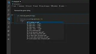 Python String  :Reversed the string