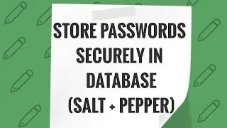 How to Store Passwords Securely in Database