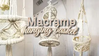 DIY MACRAME HANGING BASKET TWO TIER | Beginner Friendly!
