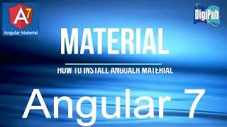 How to install Angular Material in Angular7