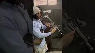 Testing out my new custom Glock and AR builds