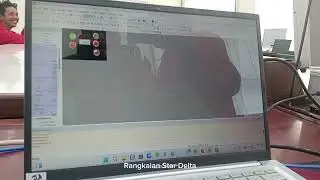 Rangkaian Star Delta menggunakan aplikasi cx one programmer dan NB Desainer