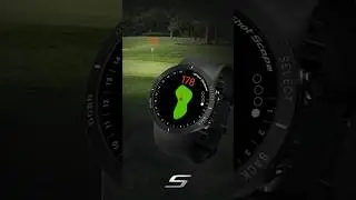 Distances to the pin on a GPS watch. 