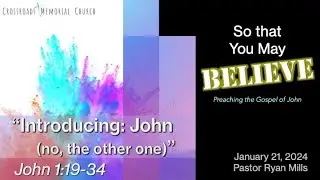 21 Jan 2024  |  Introducing John ... the Other One