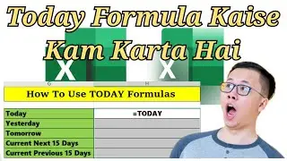 Today formula excel me kaise kam karta hai | #computer #excel #today
