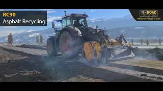MeriCrusher RC90-221 DTG multitask soil stabilizer for tractors hard at work
