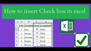 How to Insert Checkbox in Excel