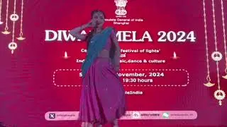 Bharatnatyam dance performance in Diwali Mela-2024