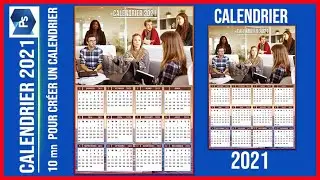 TUTO BOY, COMMENT CRÉER UN CALENDRIER SUR PHOTOSHOP CALENDRIER 2021