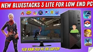 New Bluestacks Lite 3 Best Emulator For Low End PC _ Free Fire 1GB Ram Low PC Without Graphics Card