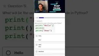 Python Coding example question 