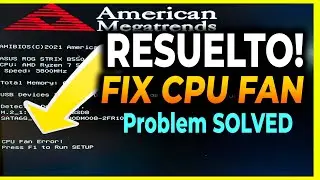 CPU FAN ERROR | CPU fan error press f1 to run setup| SOLVED 2023- 2024-2025