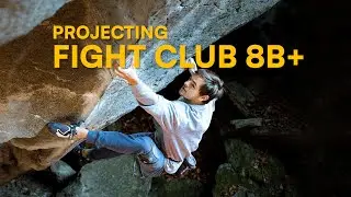 Trying hard on 'Fight Club' 8B+, Val Bavona