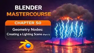 BLENDER MASTERCOURSE: Chapter-50: Geometry Nodes: Creating a Lighting Scene (Part-1)