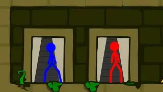 Watergirl and Fireboy, Stickman Animation - Escape Parkour Part 2