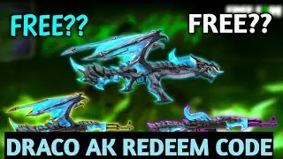 DRACO AK REDEEM CODE //FREE FIRE 