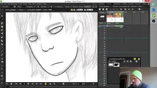 OpenToonz character design inking with toonz raster levels shadows nesting