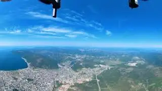 г.Магадан. Высота 2000м. Обзор 360 градусов.