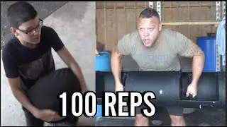 100 Rep Workout With My 12-Year-Old Son