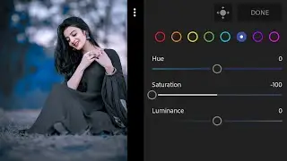 Lightroom Black And Blue Tone Photo Editing | Lightroom Best Photo Editing