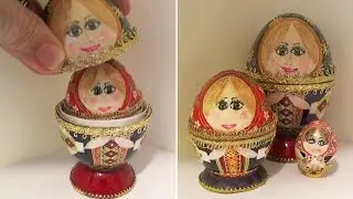 DIY Egg Art Tutorial - How to Make Nesting Egg Dolls