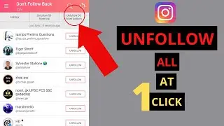 How to Unfollow everyone on Instagram in Single Click in Hindi(2021)|Best Unfollow App For Instagram