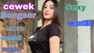 Sri Ayu Tarisa BIGO LIVE Sexy Bongsor Makan Pizza dan Sea Food