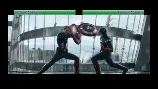 Captain America vs Captain America...with healthbars