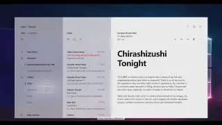 Windows 10 Redstone 3 NEON Mouse Over Effect