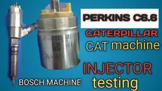 Caterpillar Perkins C6.6 injector testing BOSCH EPS 205, manual