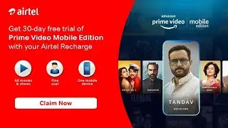 How To Activate Amazon Prime With Airtel | How To Claim Amazon Prime Video in Airtel Thanks App