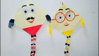 How to make MOTU PATLU kite #Vasant Panchmi #Lohri