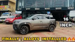 16 INCH ALLOY WHEEL INSTALLED ON BREZZA 🔥🔥 | क्या ख़तरनाक Alloy है 😍🔥