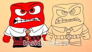 How to Draw Anger Easy -  Inside Out 2