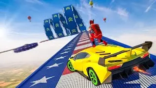 Spiderman Superhero  Stunt GT Racing, superheroes, crazy stunt race challenge by car
