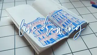 LIVE DRAWING  I  whimsical Venice-inspired book illustration