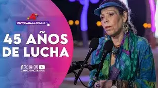 Palabras de la Compañera Rosario después del acto del 45 aniversario del Ejército de Nicaragua