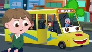Колеса на автобусе | автобус песня для детей | Детские рифмы | The Wheels On The Bus | Kids Rhymes