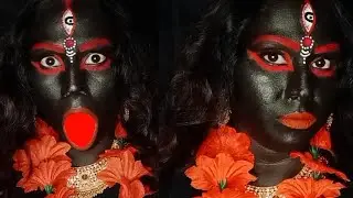 Kali maa makeup|Maa kali makeup|Maa kali makeup tutorial|काली माता मेकअप|kali makeup|#maakali