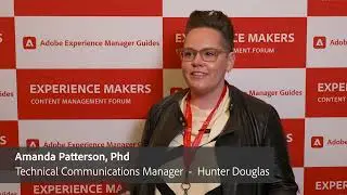 Testimonial from Amanda Patterson  | Adobe Experience Manager Guides User Conference 2024