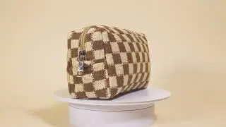 Checkered Pouch Sets 360 Product Spin for Amazon