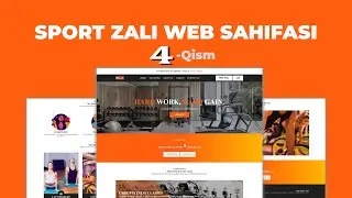 Sport Zali web sahifasi | Card va Hover qismlarini yasaymiz