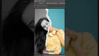 Paper torn Effect in photoshop.#photoshop #dizzibooster