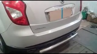 как снять задний бампер на ssangyong actyon